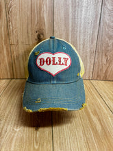 Load image into Gallery viewer, Dolly Heart Distressed SnapBack Hat