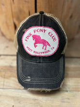 Load image into Gallery viewer, Pink Pony Club Distressed Mesh Snapback Baseball Cap