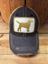Load image into Gallery viewer, Lab Pup Distressed Snapback Cap