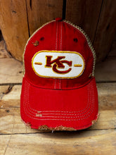 Load image into Gallery viewer, KC distressed snapback Cap