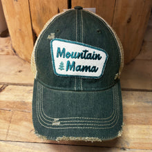 Load image into Gallery viewer, Mountain Mama Distressed Trucker Hat