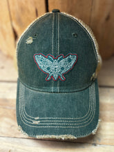 Load image into Gallery viewer, Evergreen Luna distressed Snapback Hat