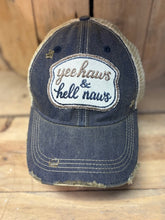 Load image into Gallery viewer, Yee Haws &amp; Hell Naws Trucker Hat