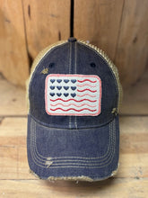 Load image into Gallery viewer, Liberty &amp; Love Cap-distressed Trucker Hat