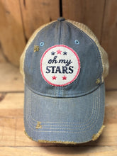Load image into Gallery viewer, Oh My Stars-distressed Trucker Hat