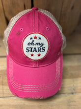 Load image into Gallery viewer, Oh My Stars-distressed Trucker Hat