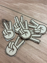 Load image into Gallery viewer, Peace Fingers Iron-On Patch