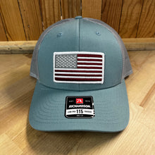 Load image into Gallery viewer, Flag on Ice Blue Richardson Hat