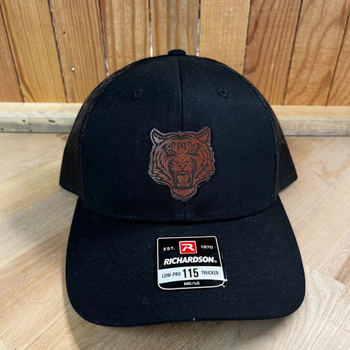 Leather Tiger Patch on Richardson Hat