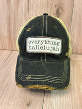 Load image into Gallery viewer, Everything Hallelujah-distressed Trucker Hat