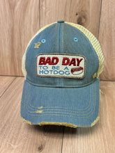 Load image into Gallery viewer, Bad Day to be a Hotdog-distressed Trucker Hat