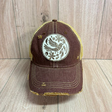Load image into Gallery viewer, Boho Bird Distressed Trucker Hat