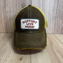 Load image into Gallery viewer, Support Local Music Distressed Trucker Hat