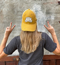 Load image into Gallery viewer, Stay Golden Distressed Trucker Hat