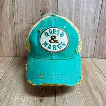 Load image into Gallery viewer, Queso &amp; Margs Distressed Trucker Hat