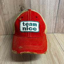 Load image into Gallery viewer, Team Nice Distressed Trucker Hat