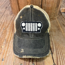 Load image into Gallery viewer, Black Jeep Grill Hat