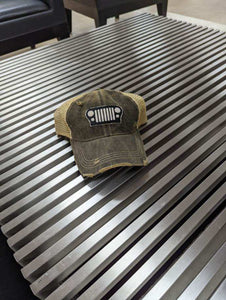 Black Jeep Grill Hat